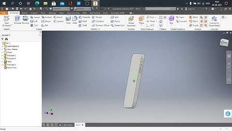 3D- Model of smartphone using autodesk inventor (part 1)