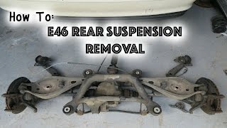 How To Remove BMW E46 Rear Suspension