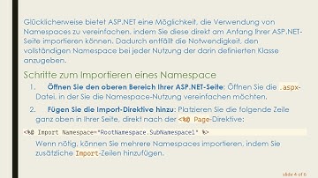 Verwendung des using-Namespace-Äquivalents im ASP.NET-Markup