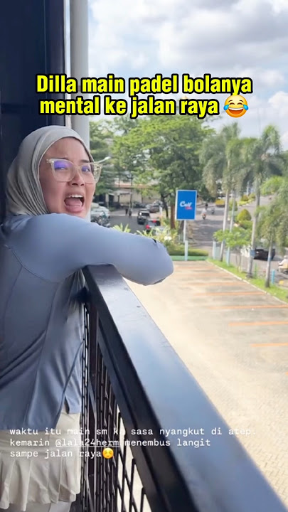 Dilla playing padel the ball mentally to the road 😂 #dillajaidi #fadiljaidi #pakmuh #miskahshafa