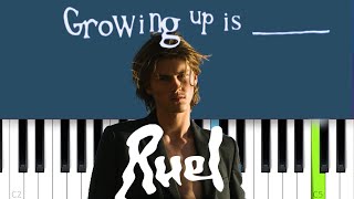 Ruel - Growing Up Is ____  | Piano Tutorial