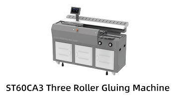 ST60CA3 Gluing Binding Machine With Three Gluing Roller