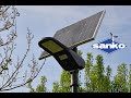 Lampa solarna uliczna Sanko FC na słupie (prezentacja)