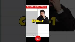Excel Serial Number Dot Trick! 🔢 Automatic 1. 2. 3. তৈরি করুন #excelautomation #serialnumber #excel