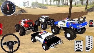 Juegos De Carros Police Monster Truck Impossible Driver Car Extreme Racing For Android Mud Gameplay screenshot 5