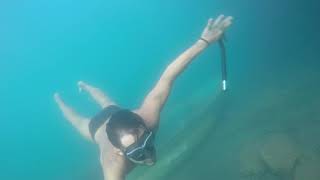 Baiae Bacoli Shipwrek Gulf Of Naples Freediving Gopro Italy