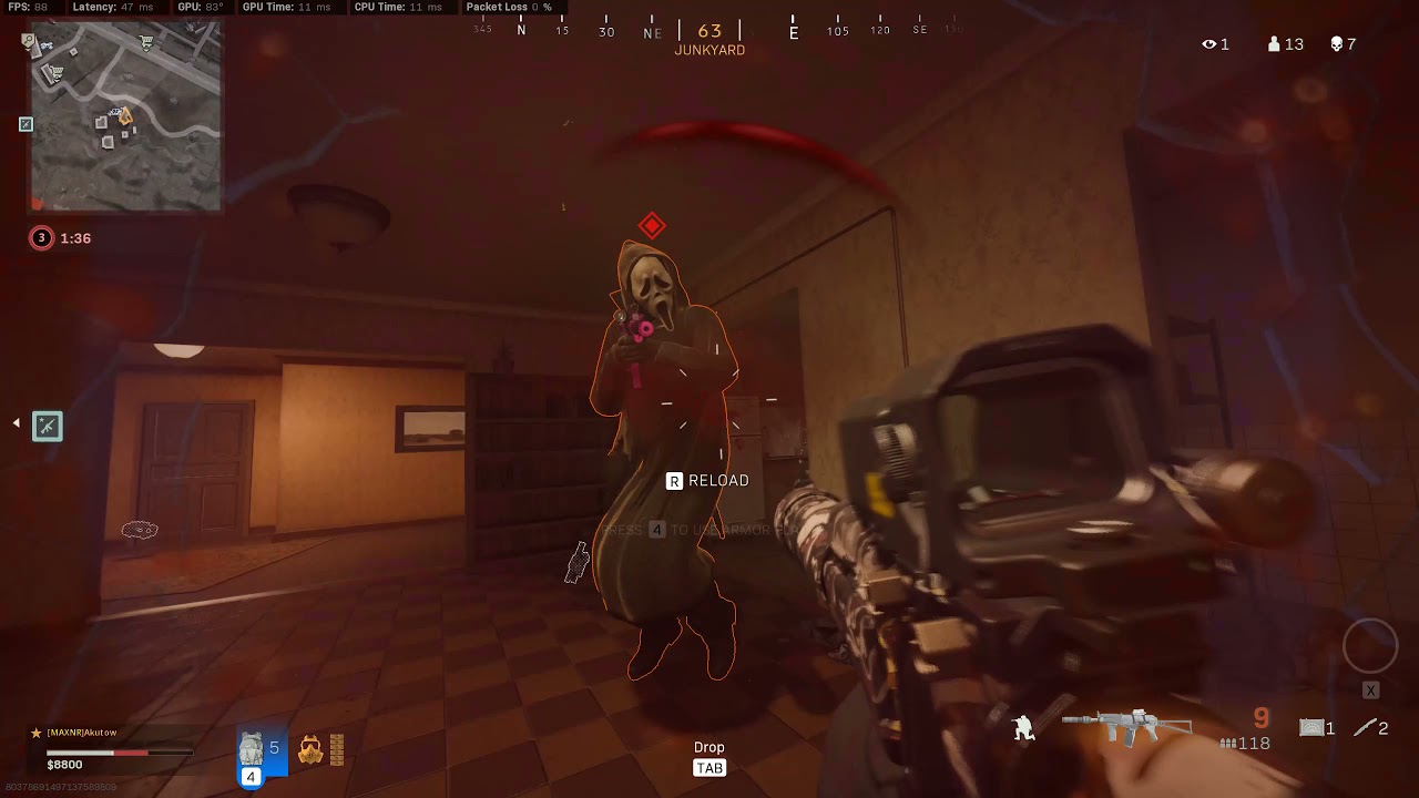 Warzone Ghostface (hacker) getting killed - Warzone