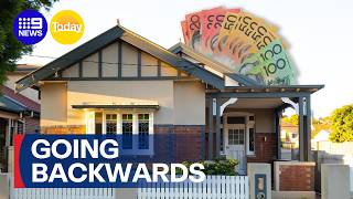 House prices start to fall as interest rate rises hit property market | 9 News Australia