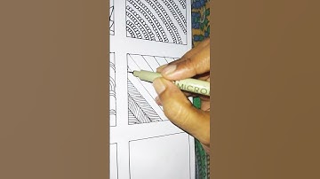 Simple Zentangle Patterns for Stress Relief #zentangledoodle #zentanglelegend #zenpatterns