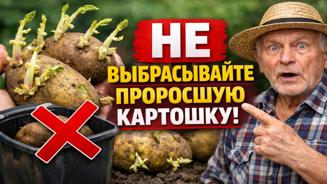 Картошка проросла? НЕ ВЫБРАСЫВАЙТЕ! Этот дедовский трюк превратит её в сокровище 🥔