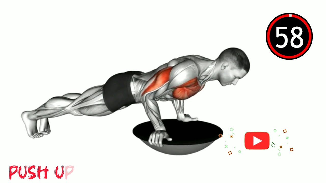 Bosu Ball Full-Body Workout: Push-Ups, Crunches & Squats for Strength & Balance