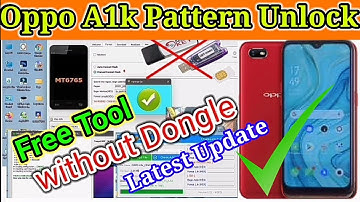 Oppo A1k Pattern Unlock | Oppo 1923 | Oppo A1k Pattern Unlock SP Flash Tool | One Click 💥