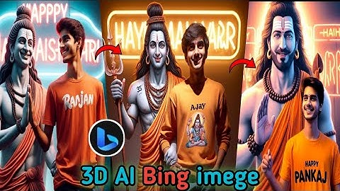 How To Create Instagram Viral 3D Ai Mahashivratri Name Images | Mahashivratri Bing image creator New