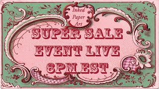 LIVE SALE! Vintage Paper SUPER SALE Extravaganza Junk Journal Ephemera Mixed Media Art Collage