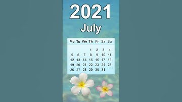 July 2021 Calendar