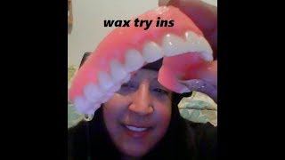 Wax try in - Ultra thins - Horseshoe #newdentures #dentures #waxtryins