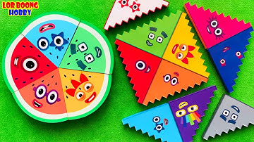 Meet Numberblocks NEW 15 Puzzle Tetris Shape| ASMR chirping of birds