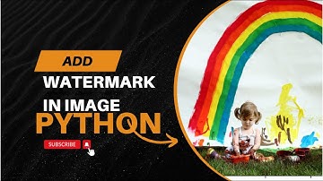 Python Code to add watermark image / Creating a Watermark image python code #python #watermark