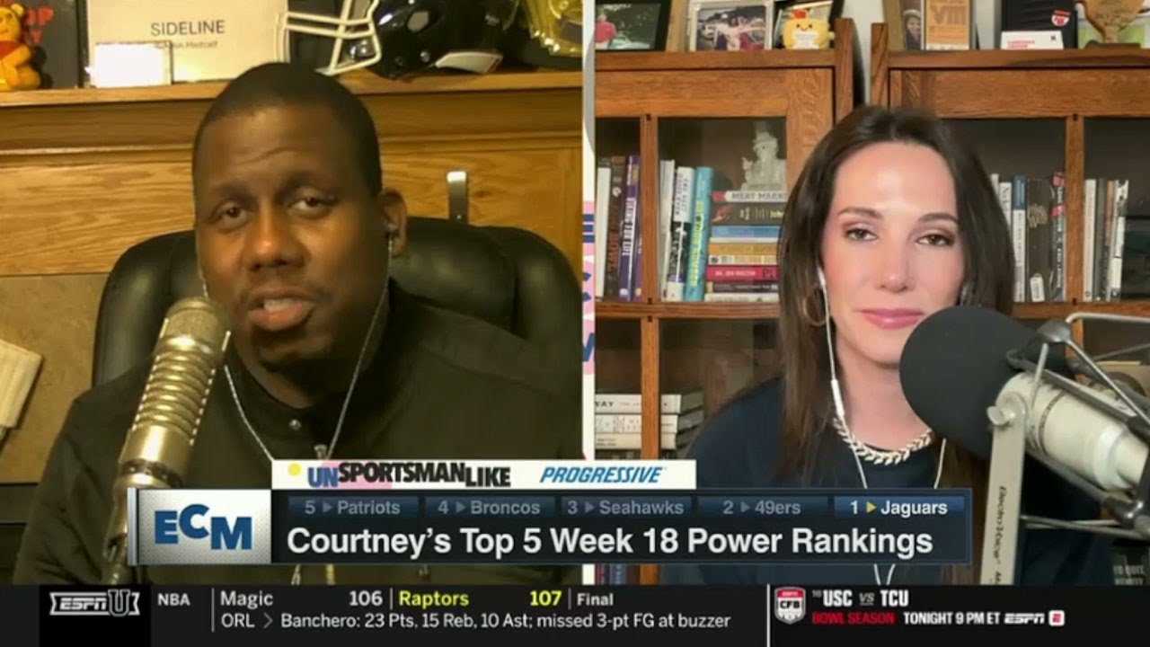 "Why no Texans?" - Chris Canty rips Courtney's top 5 Week 18 power rankings: #1 Jaguars #2 Patriots