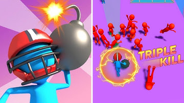 Bombeman Stick Man 🕺🏻💣💥 Gameplay Android, iOS - Bomberman