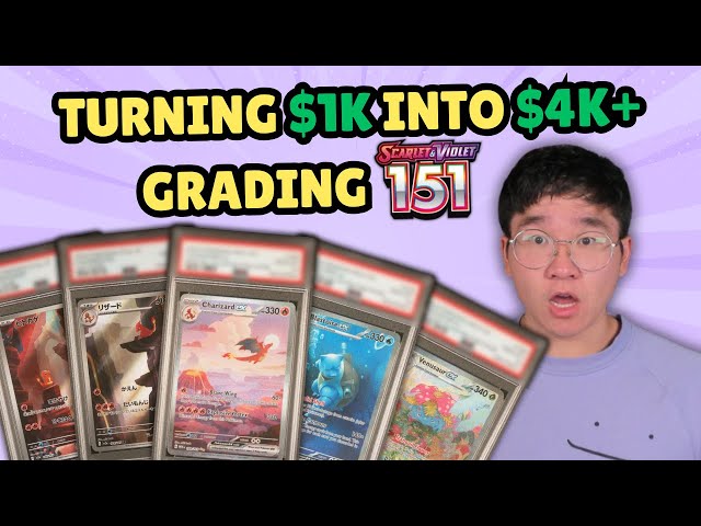 How I Turned $1K Into $4K+ Grading the BEST 151 Pokmon Cards! - YouTube How I Turned $1K Into $4K+ Grading the BEST 151 Pokmon Cards! - YouTube
