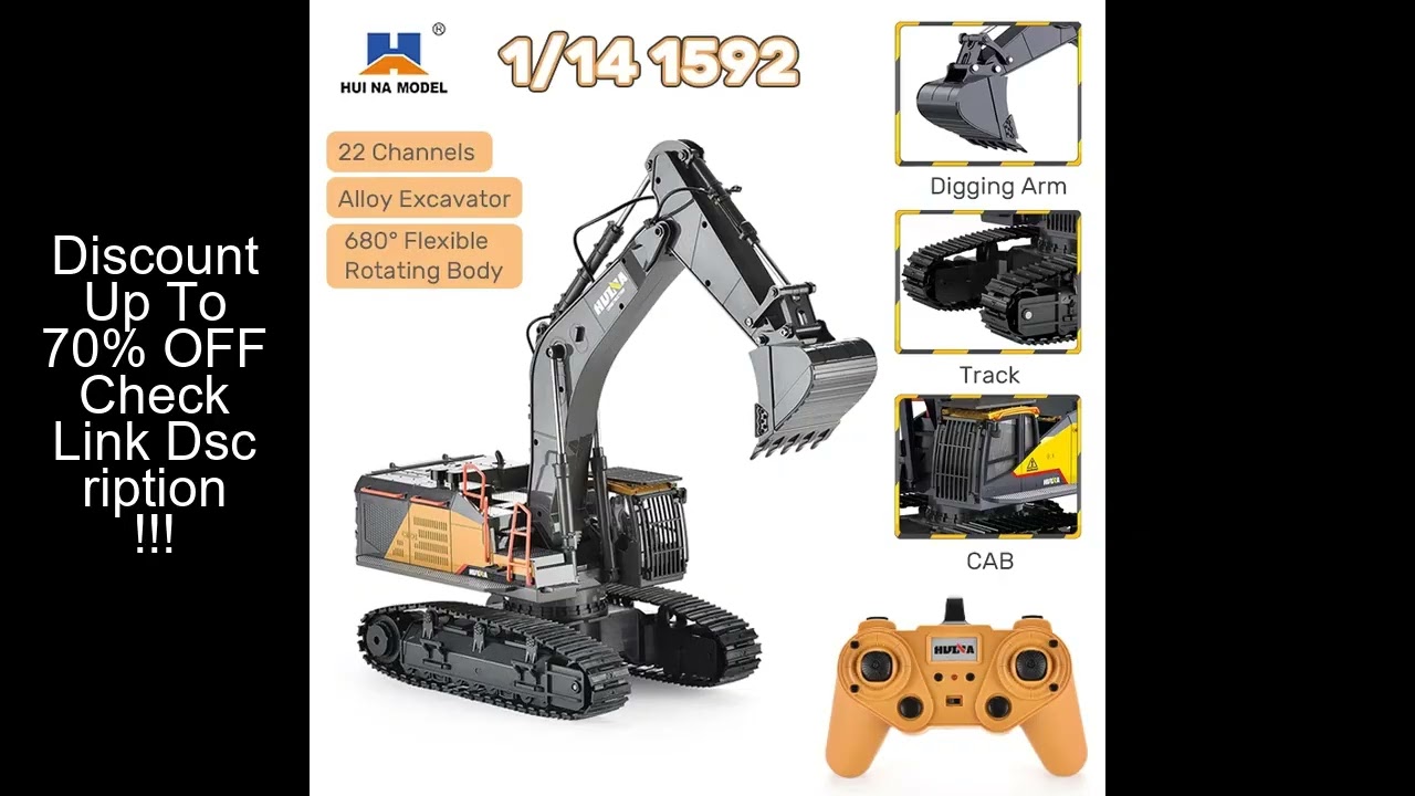 HUINA 1592 RC Excavator 