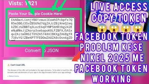 Facebook token problem token is not found  token nhi nikl Raha hai 2025 me kese nikla working token