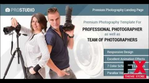 Preview Professional Photography Responsive Landing Page TFx