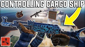 TAKING CONTROL of the RUST CARGO SHIP on WIPE DAY! - Rust Ep 1