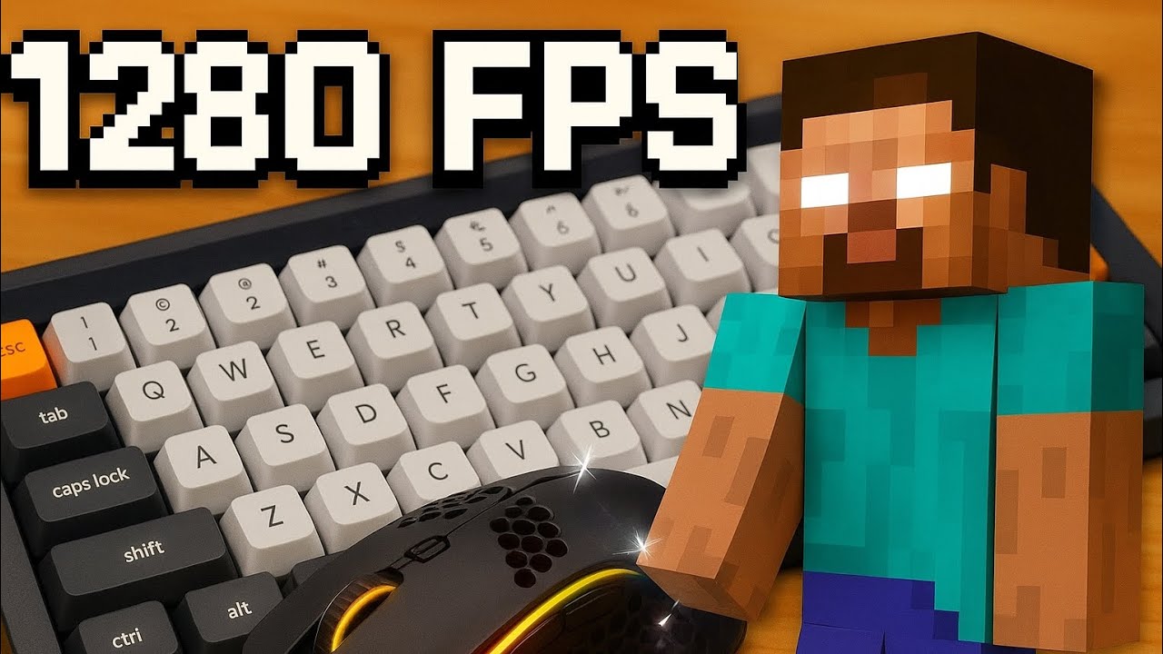 Insane 1280 FPS Minecraft ASMR ⌨️ | Keyboard & Mouse Sounds