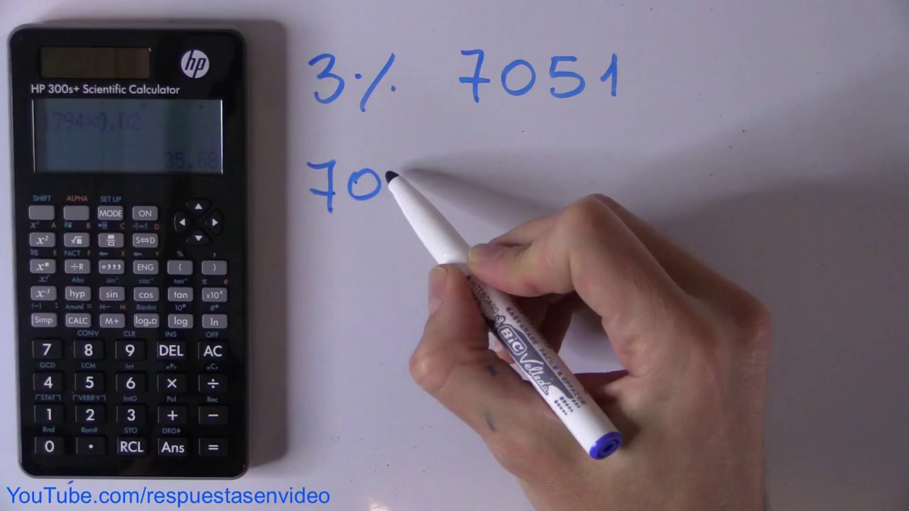 Cómo CALCULAR el 3 POR CIENTO - SACAR PORCENTAJES