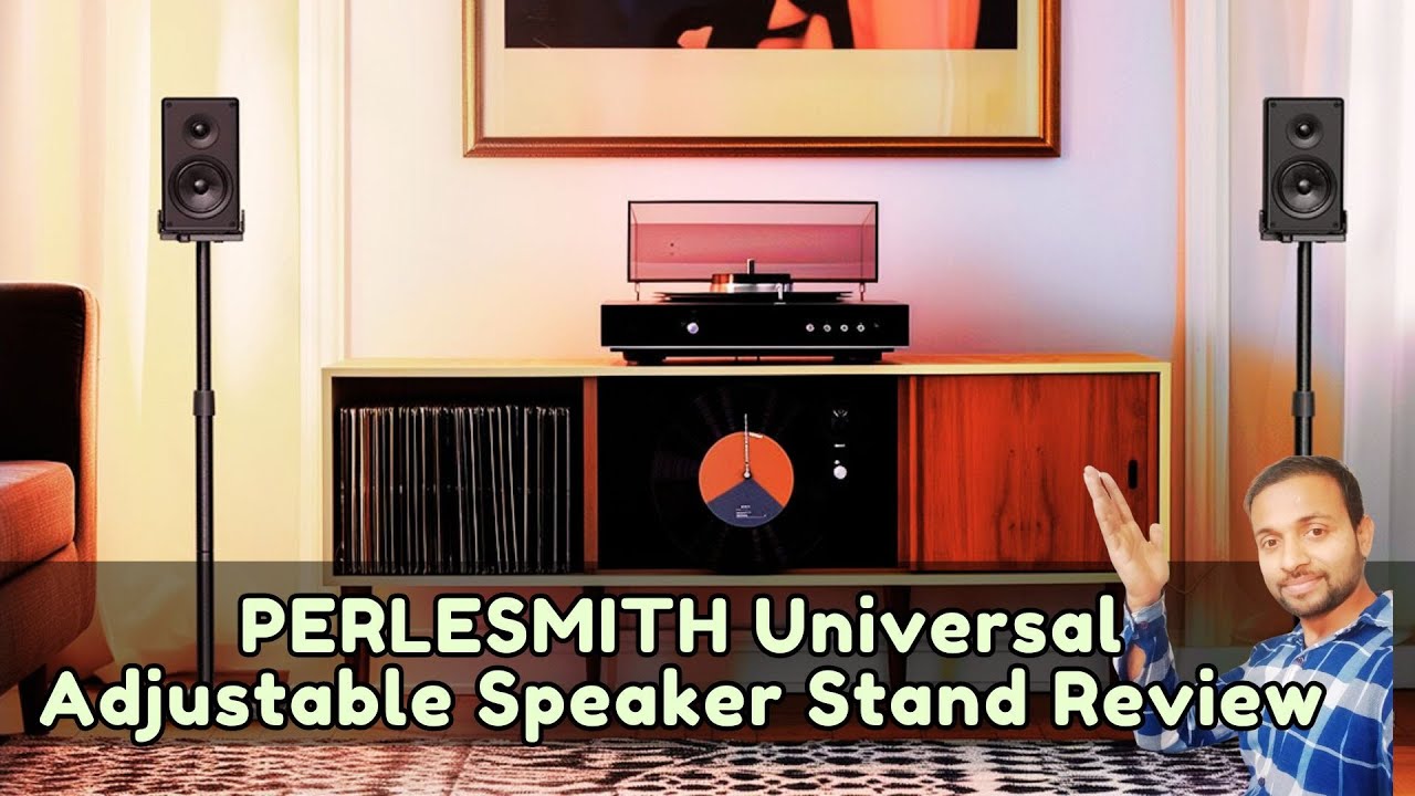 Обзор универсальной регулируемой подставки для полочных колонок PERLESMITH: устойчивость, регулир...