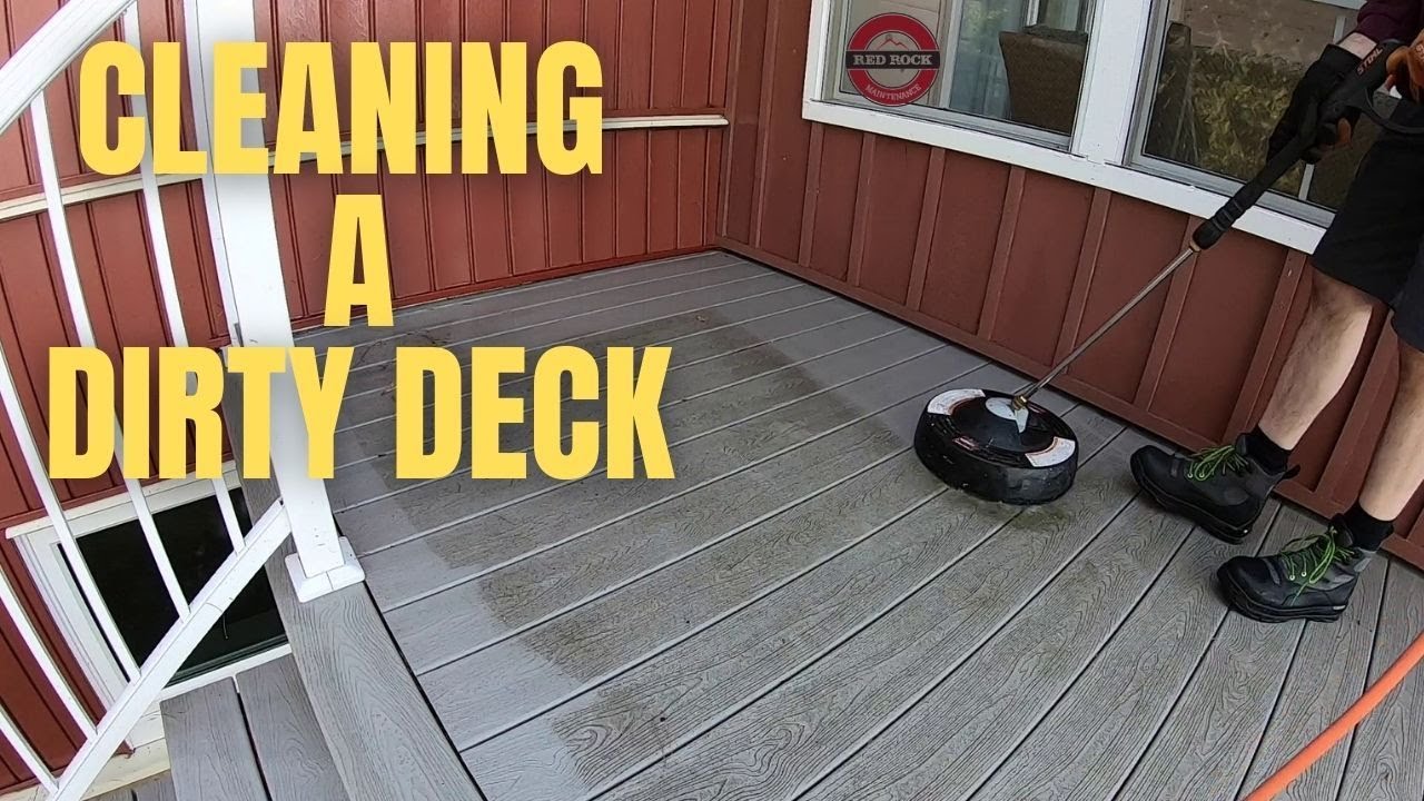 How to clean a composite deck ( Oddly Satisfying ) YouTube