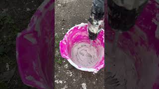 Go easy on me it’s my first time doing this kind of stone work🏡 #diy #piller