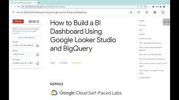 How to Build a BI Dashboard Using Google Looker Studio and BigQuery || #qwiklabs || #GSP403 ||