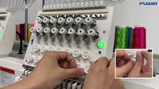 04 BC系列田岛夹线器穿线演示BC Series Tajima Thread Tensioner Threading Demonstration