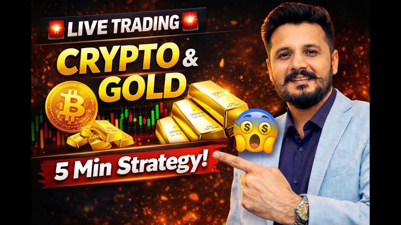 5 min. Strategy Bitcoin live Trading || Gold Live Scalping || days 32