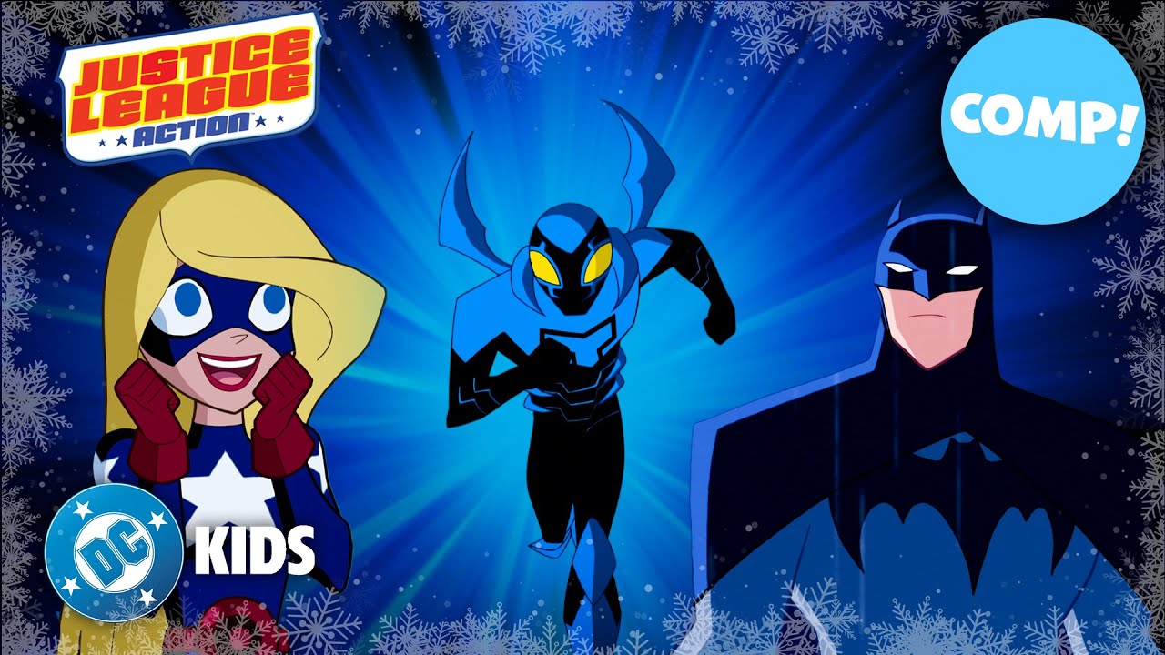 Blue (Beetle) Christmas! ❄️ 🪲 | Justice League Action | #KidsCartoons @dckids