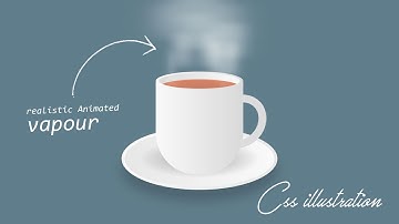 Animated Hot Cup of Tea using Html & CSS only | CSS Animation Effects