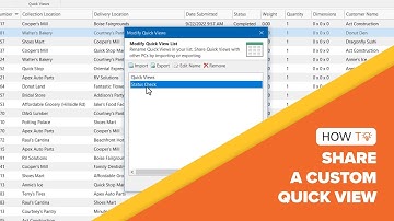 How To Share a Custom Quick View – An OnTime 360 Guide