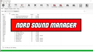 Using The Nord Sound Manager | Nord Stage 3 Compact