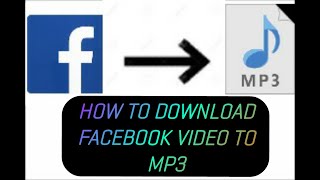 HOW TO DOWNLOAD FACEBOOK VIDEO CONVERT MP3 screenshot 3