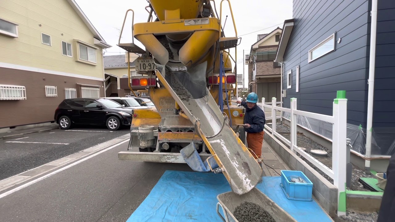 透水性ポーラスコンクリート DRY TECH の施工