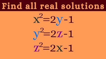 A "symmetric" system of equations.