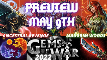 Gems of War Weekly Preview May 9th 2022 | Soulforge World Event Team & Scoring