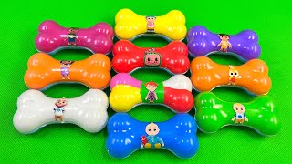 Looking Pinkfong in Bone, Hexagon Shapes with Rainbow CLAY Coloring! Satisfying ASMR Videos by Slime Pinkfong 66,781 views 1 month ago 57 minutes
