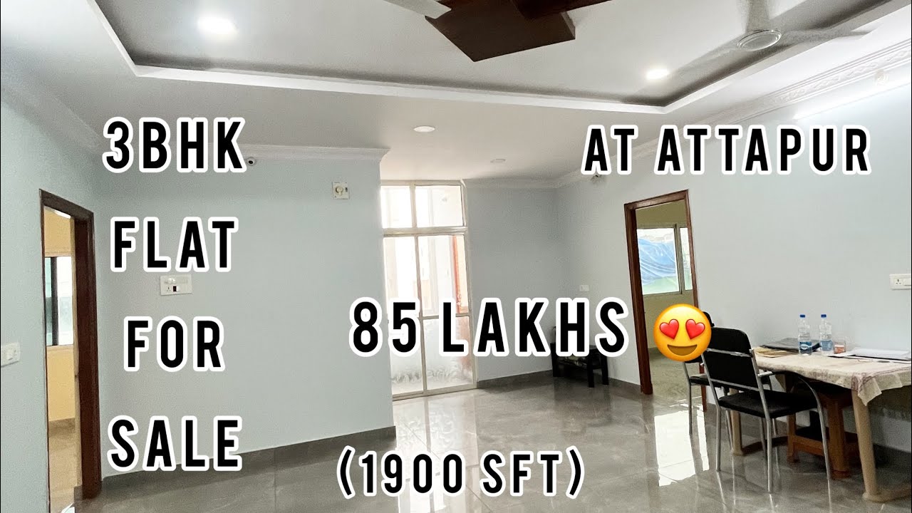 3bhk flat for sale at Attapur happy homes colony 1900sft (price