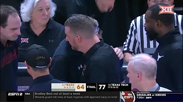 No. 23 Texas vs No. 14 Texas Tech Men's Basketball Highlights