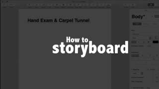 Storyboard video