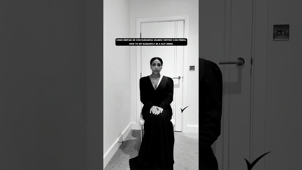 How to sit elegantly in a slit dress - YouTube How to sit elegantly in a slit dress - YouTube